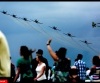 Pokaz akrobacji samoloty formacji Biało-Czerwone Iskry (photo)
