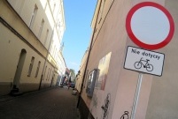 Ulica z dopuszczonym ruchem rowerowym (photo)