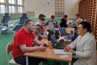 Akcja krwiodawstwa została zorganizowana na sali gimnastycznej ZSRB (photo)