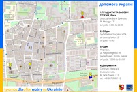 Ulotka z adresami punktów pomocowych dla Ukraińców (photo)