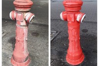 Hydrant przed i po renowacji (photo)