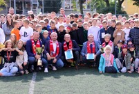 Uroczystość została zorganizowana na boisku przy SP7 (photo)