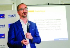 Marcin Ługawiak, którego firma opracowuje Gminny Program Rewitalizacji dla Leszna