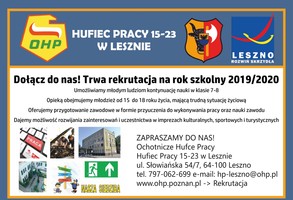 Zdjęcie, Hufiec Pracy - rekrutacja
