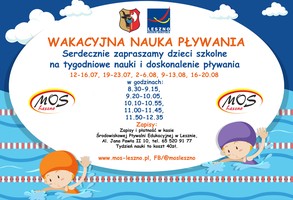 Zdjęcie, Środowiskowa Pływalnia Edukacyjna czynna w wakacje