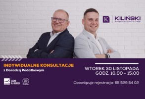 Zdjęcie, Bezpłatne konsultacje dla przedsiębiorców z doradcą podatkowym