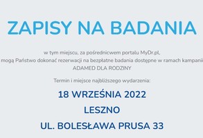 Zdjęcie, Adamed dla Rodziny - informacja dotycząca zapisów